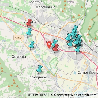 Mappa Via Cipriano Cipriani, 59100 Prato PO, Italia (4.23737)