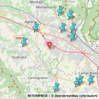 Mappa Via Cipriano Cipriani, 59100 Prato PO, Italia (6.13545)