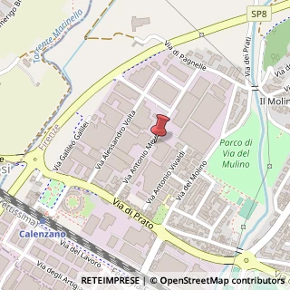 Mappa Via A. Meucci, 34/36, 50041 Calenzano, Firenze (Toscana)