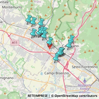 Mappa Piazza Marconi, 59100 Prato PO, Italia (3.06667)