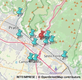 Mappa Via Sandro Pertini, 50019 Calenzano FI, Italia (3.2975)