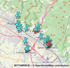 Mappa Via Sandro Pertini, 50019 Calenzano FI, Italia (3.6245)