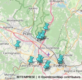 Mappa Via Sandro Pertini, 50019 Calenzano FI, Italia (7.76917)