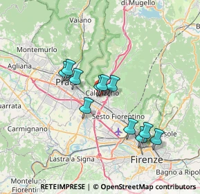 Mappa Via Sandro Pertini, 50019 Calenzano FI, Italia (5.81455)