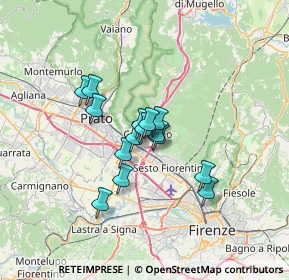 Mappa Via Sandro Pertini, 50019 Calenzano FI, Italia (4.586)