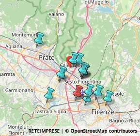 Mappa Via Sandro Pertini, 50019 Calenzano FI, Italia (5.99313)