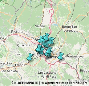 Mappa Via Sandro Pertini, 50019 Calenzano FI, Italia (8.42313)