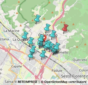 Mappa Via Sandro Pertini, 50019 Calenzano FI, Italia (1.22)