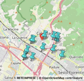 Mappa Via Sandro Pertini, 50019 Calenzano FI, Italia (1.59231)