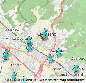 Mappa Via Sandro Pertini, 50019 Calenzano FI, Italia (2.83083)