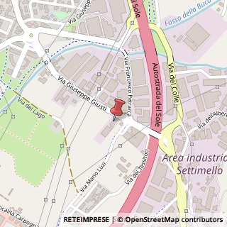 Mappa Via Giuseppe Giusti, 150, 50041 Calenzano, Firenze (Toscana)