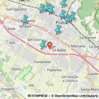 Mappa Via G. Borselli, 59100 Prato PO, Italia (3.08)