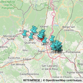 Mappa Via Campostino di Mezzana, 59100 Prato PO, Italia (10.779)