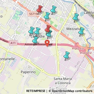 Mappa Via Campostino di Mezzana, 59100 Prato PO, Italia (1.08091)