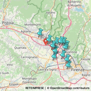 Mappa Via Campostino di Mezzana, 59100 Prato PO, Italia (6.02429)