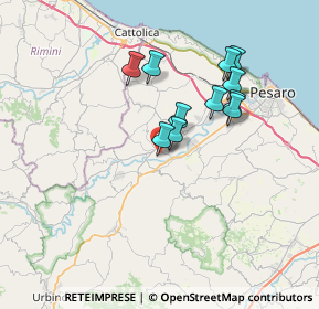 Mappa Via Giuseppe Mazzini, 61020 Vallefoglia PU, Italia (6.09909)