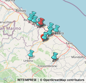 Mappa Via Giuseppe Mazzini, 61020 Vallefoglia PU, Italia (10.702)