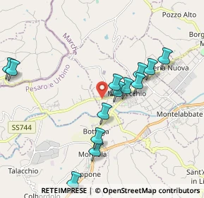 Mappa Via Zara, 61020 Sant'Angelo in Lizzola PU, Italia (1.98538)