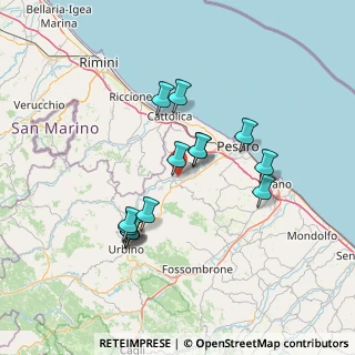 Mappa 61022 Montecchio PU, Italia (12.84643)
