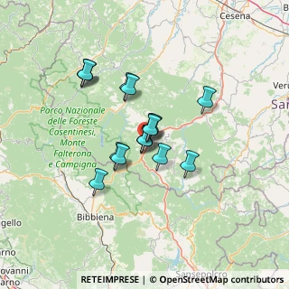 Mappa Via Corzano, 47021 Bagno di Romagna FC, Italia (9.86647)