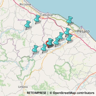 Mappa Via Montefeltro, 61022 Vallefoglia PU, Italia (5.67636)
