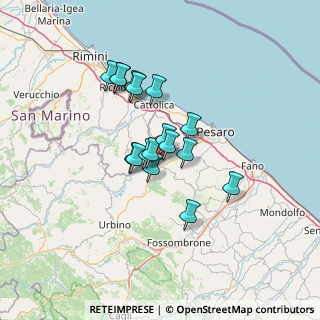 Mappa Via Milano, 61020 Montecchio PU, Italia (10.068823529412)