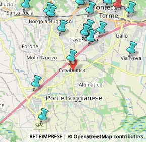 Mappa Via Buggianese, 51018 Ponte Buggianese PT, Italia (2.8645)