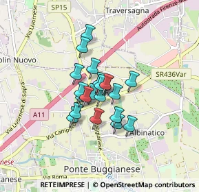 Mappa Via Buggianese, 51018 Ponte Buggianese PT, Italia (0.5335)