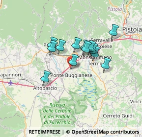Mappa Via Buggianese, 51018 Ponte Buggianese PT, Italia (5.22462)