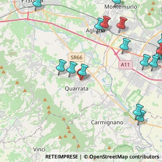 Mappa Via Giotto, 51039 Quarrata PT, Italia (6.885)