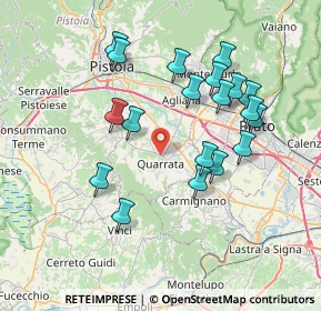 Mappa 51039 Quarrata PT, Italia (7.39474)