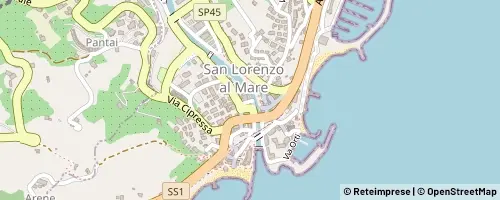 Mappa San Lorenzo al Mare