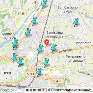Mappa Via Cornacchie, 55100 Lucca LU, Italia (1.32538)
