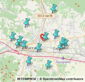 Mappa Via Carlo Lorenzini, 55100 Lucca LU, Italia (4.04643)