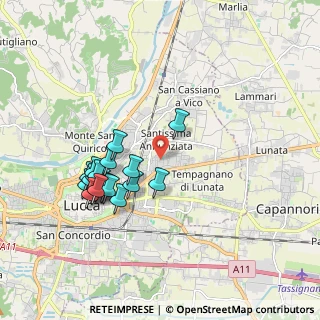 Mappa Via Carlo Lorenzini, 55100 Lucca LU, Italia (1.88)