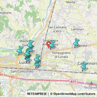 Mappa Via Carlo Lorenzini, 55100 Lucca LU, Italia (2.16)
