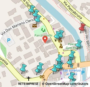 Mappa Via Vignasse, 18017 San Lorenzo al Mare IM, Italia (0.0905)