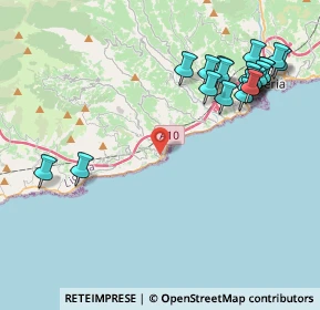 Mappa Via Vignasse, 18017 San Lorenzo al Mare IM, Italia (4.9725)