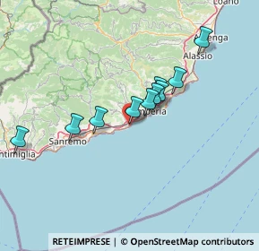 Mappa Via Vignasse, 18017 San Lorenzo al Mare IM, Italia (14.78909)