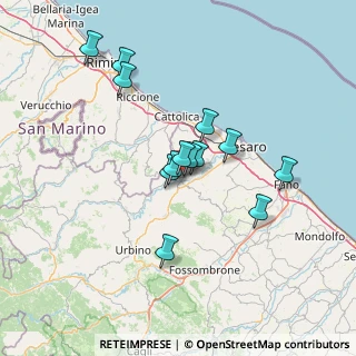 Mappa Via Montefeltro, 61022 Montecchio PU, Italia (11.97)