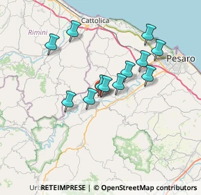 Mappa Via Sandro Pertini, 61020 Montecchio PU, Italia (6.03083)