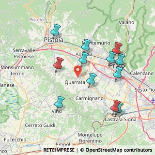 Mappa Via Filippo Brunelleschi, 51039 Quarrata PT, Italia (7.9375)