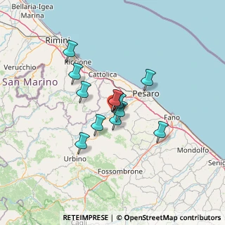 Mappa Via Toscana, 61022 Vallefoglia PU, Italia (9.4425)