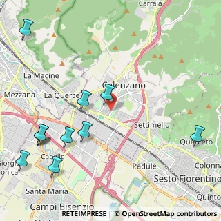 Mappa Via degli Orti, 50041 Calenzano FI, Italia (2.86182)