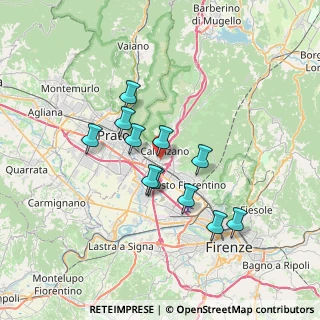 Mappa Via degli Orti, 50041 Calenzano FI, Italia (5.95818)