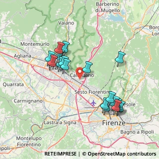 Mappa Via degli Orti, 50041 Calenzano FI, Italia (7.79611)