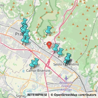 Mappa Via degli Orti, 50041 Calenzano FI, Italia (4.32235)