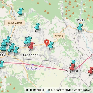 Mappa Via Rughi, 55016 Porcari LU, Italia (6.45722)