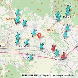 Mappa Via Rughi, 55016 Porcari LU, Italia (5.5975)