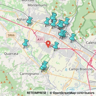 Mappa Via dei Fossi, 59100 Prato PO, Italia (3.975)